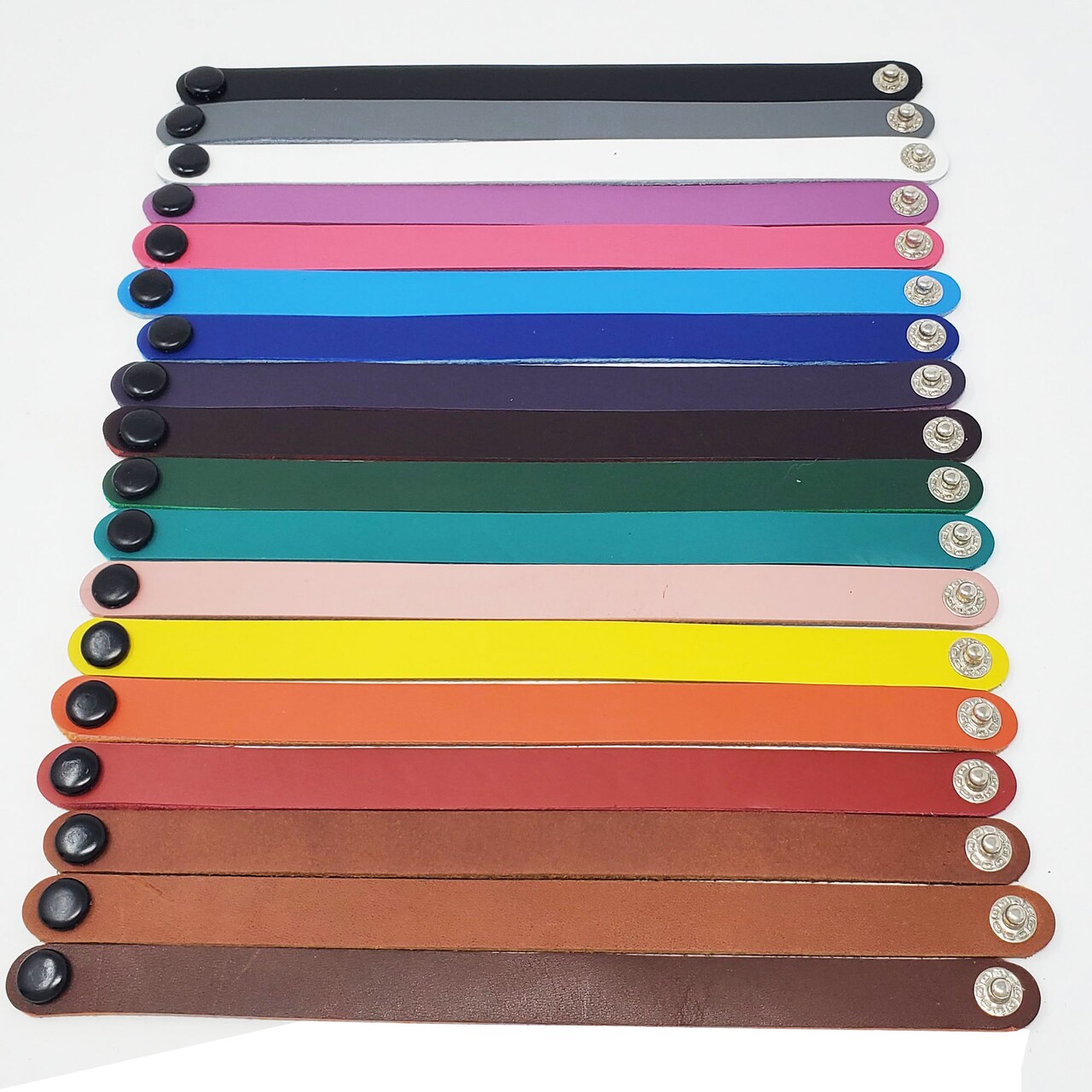10 Packs Full grain Leather Bracelets 1/2 Inch – DIY Fundraising, promotional, business gifts